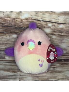 Shimi the Valentine’s Day Parrot Bird Parakeet Squishmallow NWT 8”